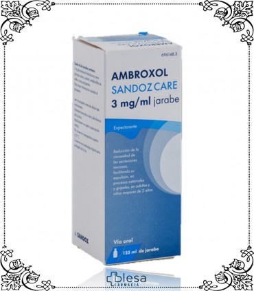 AMBROXOL. SANDOZ CARE 3 MG/ML JARABE EFG 1 FRASCO DE 125 ML (1). FARMACIA BLESA