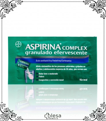 ASPIRINA COMPLEX. GRANULADO EFERVESCENTE 10 SOBRES (2). FARMACIA BLESA