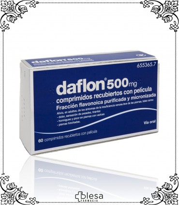 DAFLON. 500 MG 30 COMPRIMIDOS RECUBIERTOS (1). FARMACIA BLESA