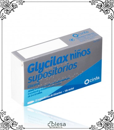 GLYCILAX. NIÑOS SUPOSITORIOS 15 SUPOSITORIOS (1). FARMACIA BLESA