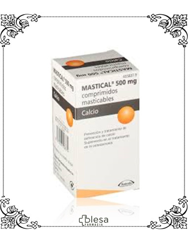 MASTICAL. 500 MG 60 COMPRIMIDOS MASTICABLES (1). FARMACIA BLESA