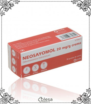 NEOSAYOMOL. 20 MG/ G CREMA 1 TUBO DE 30 GR (1). FARMACIA BLESA