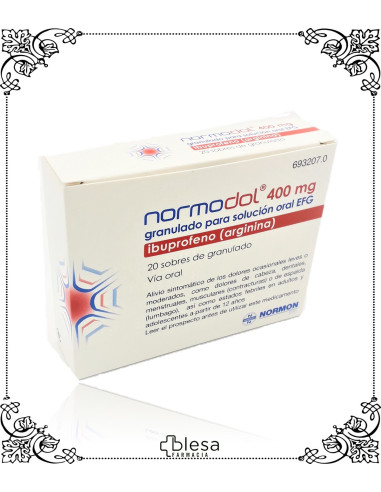 NORMODOL. 400 MG GRANULADO PARA SOLUCION ORAL EFG 12 SOBRES (1). FARMACIA BLESA