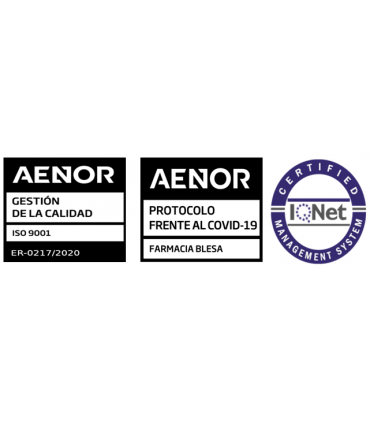 Certificado de Calidad en NORMA UNE-EN ISO 9001:2015. Protocolo COVID-19 por AENOR