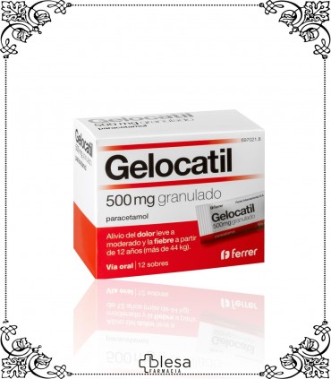 GELOCATIL. 500 MG GRANULADO 12 SOBRES. Farmacia BLESA (1)