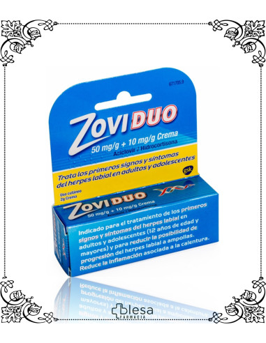 ZOVIDUO 50 MG/G + 10 MG/G CREMA 1 TUBO DE 2 GRAMOS (1)