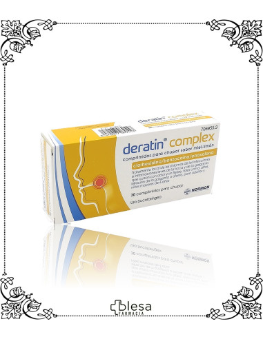 DERATIN COMPLEX. 30 COMPRIMIDOS SABOR MIEL-LIMON (1)