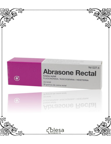 Abrasone. Rectal crema rectal 1 tubo de 30 gramos