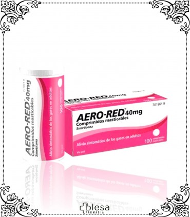 Aero red. 40 mg 100 comprimidos masticables (2)