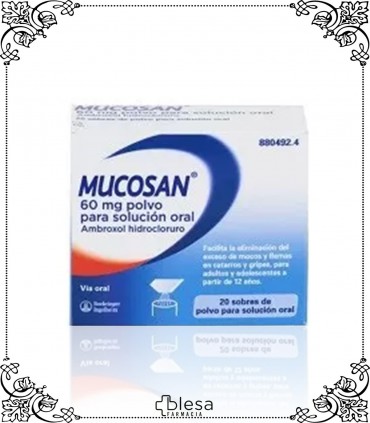 Mucosan. 60 mg polvo para solución 20 sobres