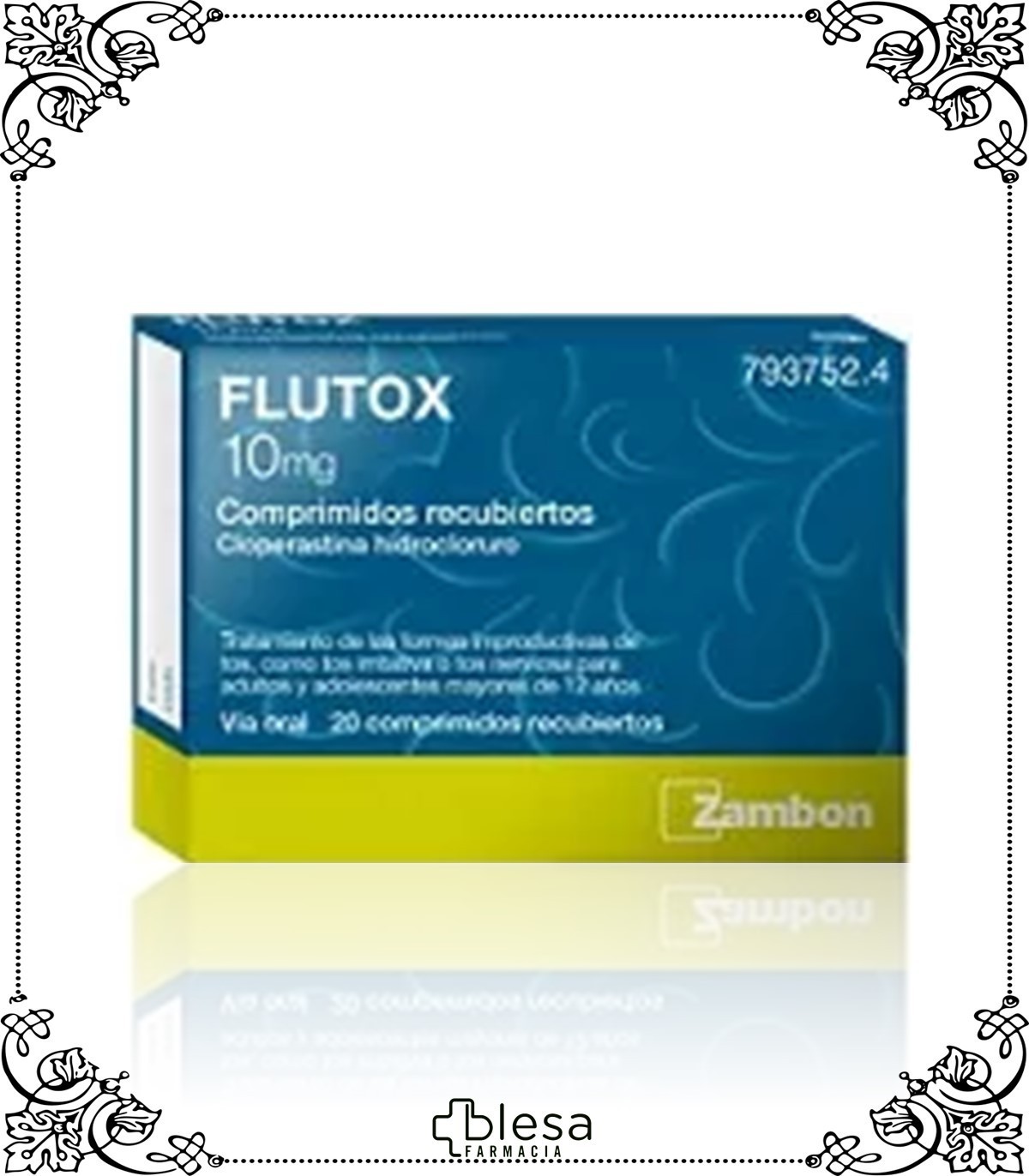 Zambon flutox 10 mg 20 comprimidos - Blesa Farmacia