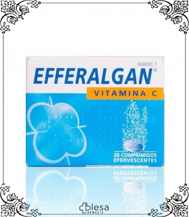 Efferaldol con vitamina c 330 mg / 200 mg  20 comprimidos efervescentes