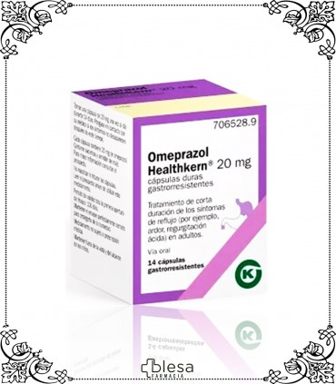 Omeprazol. Healthkern 20 mg 14 capsulas