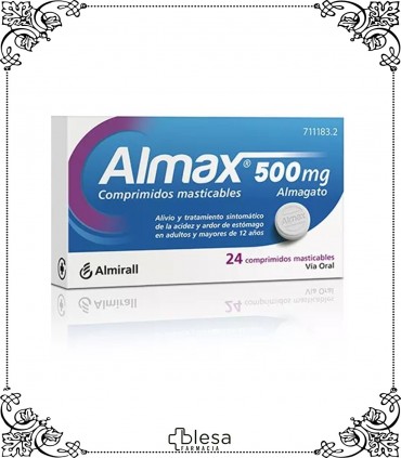 Almax. 500 mg 24 comprimidos masticables