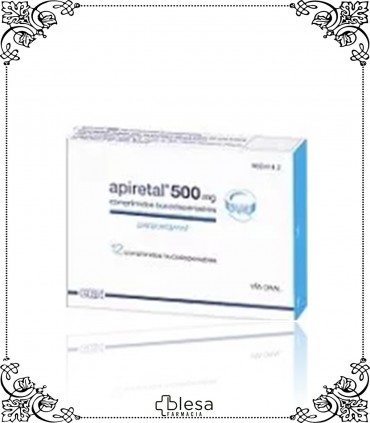 Apiretal. 500 mg 12 comprimidos bucodispersables