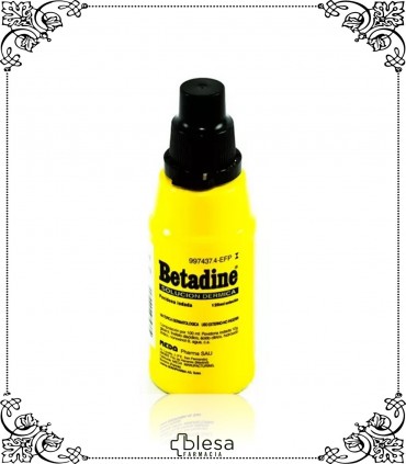 Betadine. 100 mg / ml solución cutánea 1 frasco de 125 ml