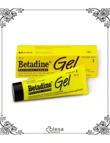 Betadine. Gel 100 mg / g gel 1 tubo de 30 gramos