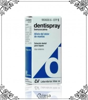 Dentispray. 50 mg / ml solución dental 1 frasco de 5 ml