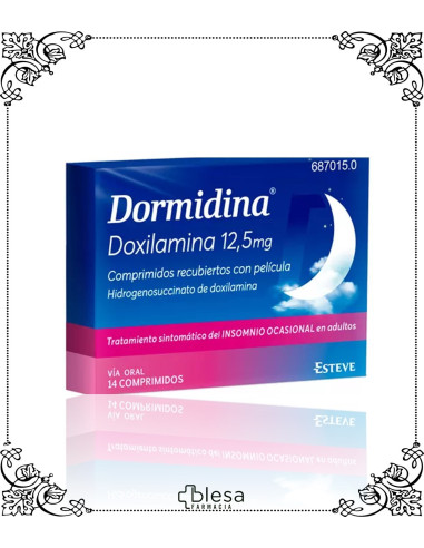 Dormidina 12,5 mg 14 comprimidos recubiertos con película