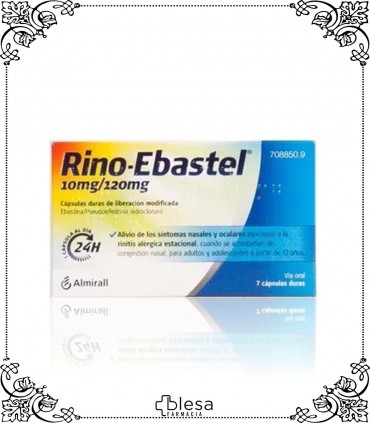 Rino-ebastel.  7 cápsulas de liberación modificada