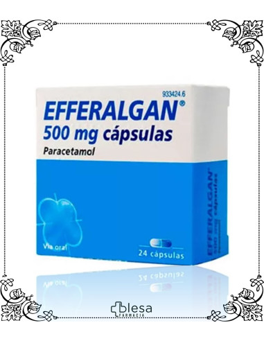 Efferalgan. 500 mg 24 cápsulas