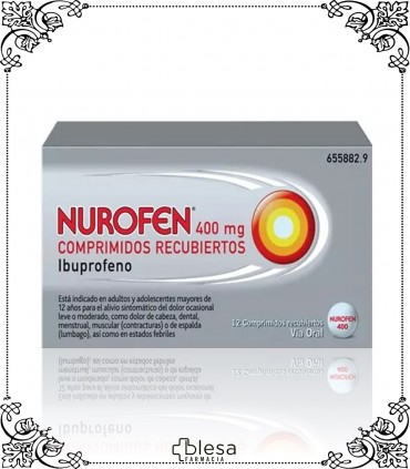 Nurofen. 400 mg 12 comprimidos recubiertos