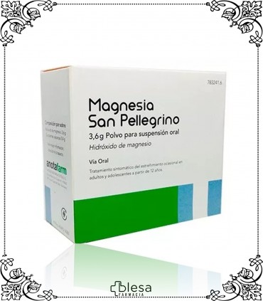 Magnesia. San Pellegrino 3,6 g polvo 20 sobres