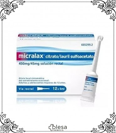 Micralax. Solución rectal 12 enemas
