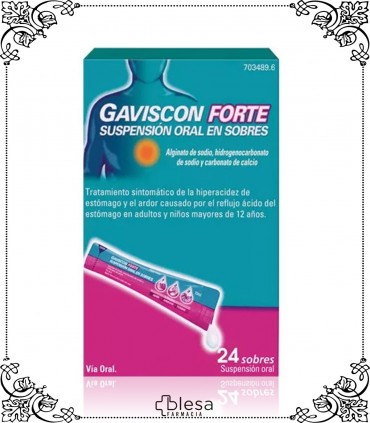 Gaviscon. Forte suspensión oral 24 sobres