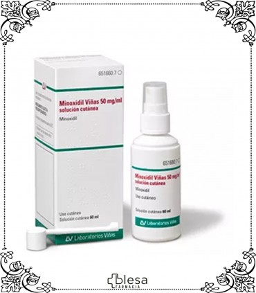 Minoxidil. Viñas 50 mg / ml solución 1 frasco de 60 ml
