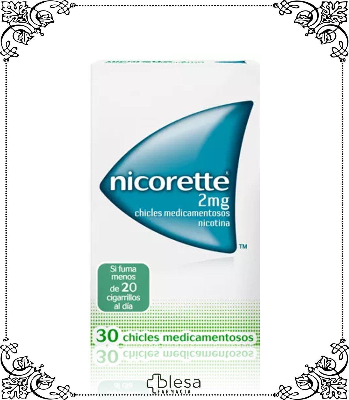 Nicorette Ice Mint 4 mg 30 chicles medicamentosos