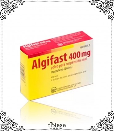 Algifast. 400 mg polvo para suspensión oral 4 sobres