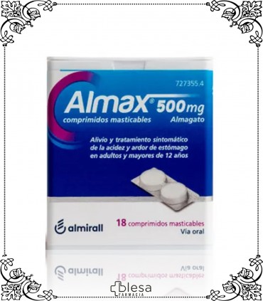 Almax. 500 mg 18 comprimidos masticables