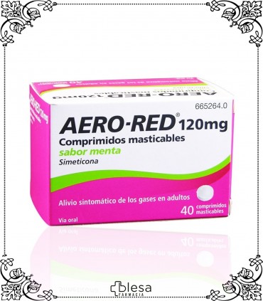 Aero red. 120 mg 40 comprimidos masticables sabor menta (1)