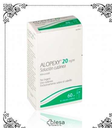 Alopexy. 20 mg / ml solucion cutanea 1 frasco de 60 ml (2)