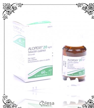 Alopexy. 20 mg / ml solucion cutanea 1 frasco de 60 ml (3)