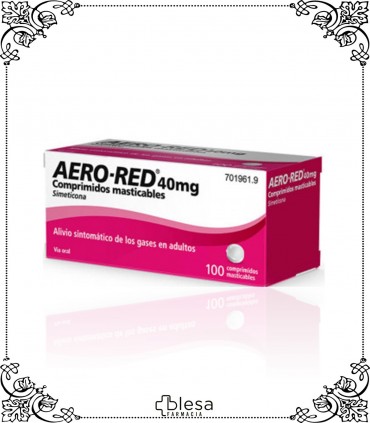 Aero red. 40 mg 100 comprimidos masticables (1)