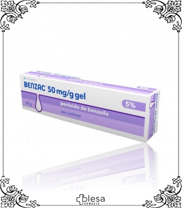 Benzac 50 mg-g gel 1 tubo de 40 gramos