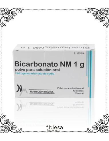 Bicarbonato nm 1 gramo polvo para solución oral 42 sobres