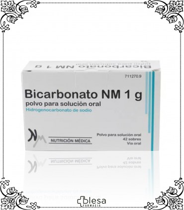 Bicarbonato nm 1 gramo polvo para solución oral 42 sobres