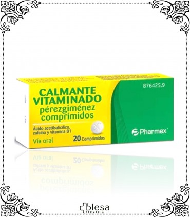 Calmante vitaminado perezgimenez 20 comprimidos