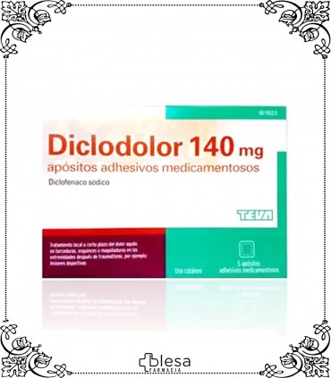 Diclodolor 140 mg 10 apósitos adhesivos medicamentosos