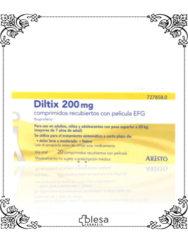 Diltix 200 mg 20 comprimidos recubiertos con película