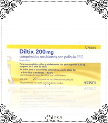 Diltix 200 mg 20 comprimidos recubiertos con película