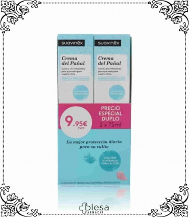 Suavinex crema pañal pack duplo 75+75 ml