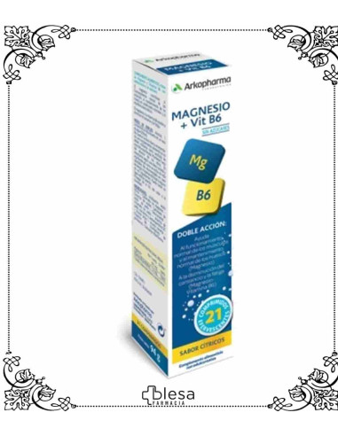 Arkopharma arkovital magnesio vitamina B6 21 comprimidos