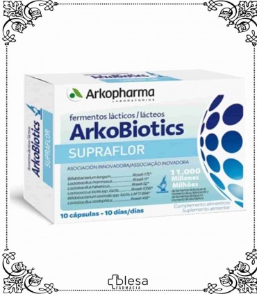 Arkopharma arkobiotics supraflor adultos 10 cápsulas
