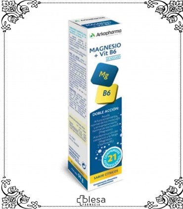 Arkopharma arkovital magnesio vit B6 21 comprimidos efervescentes