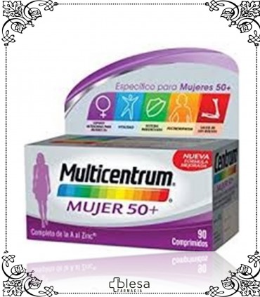 Glaxo Smithkline multicentrum mujer 50+ 90 comprimidos