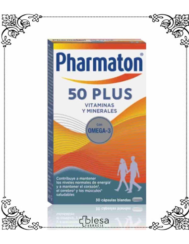 Sanofi pharmaton 50 plus 30 cápsulas